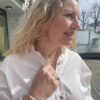 Susanne Friis Bjørner armbånd i forgylt sølv med ferskvannsperler, akvamariner og ferskenfargede månestener