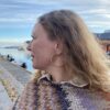 Ulrikke Vogt "Large Luna ear" ørering i forgylt sølv