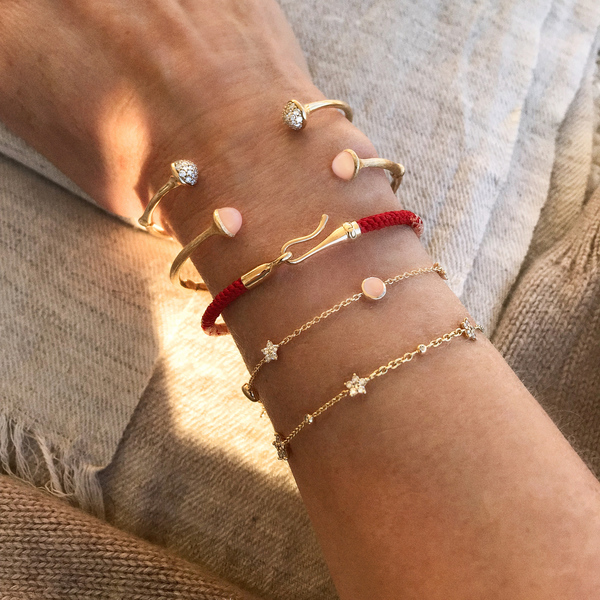 OLE LYNGGAARD COPENHAGEN Shooting Stars armbånd med månestener og diamanter