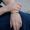 OLE LYNGGAARD COPENHAGEN Nature ring II i gult gull