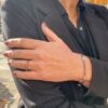 By Birdie "Mani coins" armbånd i sølv med gult gull detaljer