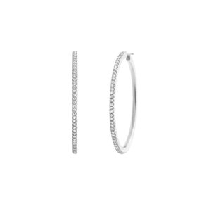 OLE LYNGGAARD COPENHAGEN Love Bands giga creol i hvitt gull med diamanter