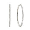 OLE LYNGGAARD COPENHAGEN Love Bands large creol i hvitt gull med diamanter