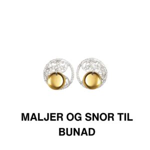 Skjerfring til bunad med filigran i forgylt sølv