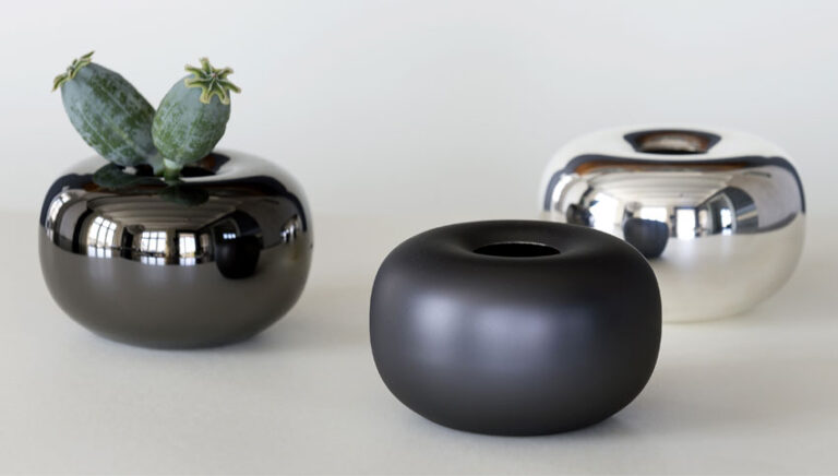 Th. Marthinsen Black edition vase, sort blank