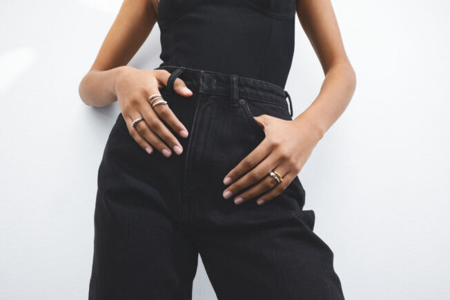 Georg Jensen "Mercy Mini Ring" i gult gull