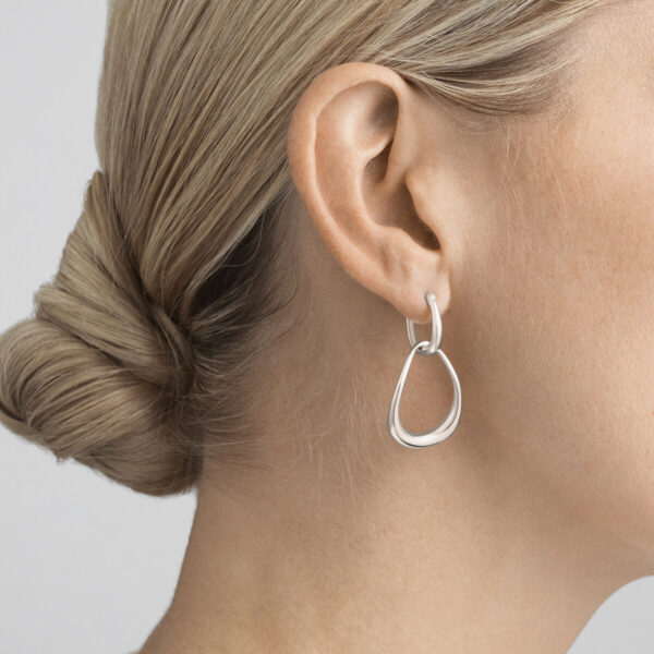 Georg Jensen "Offspring" øreringer i sølv