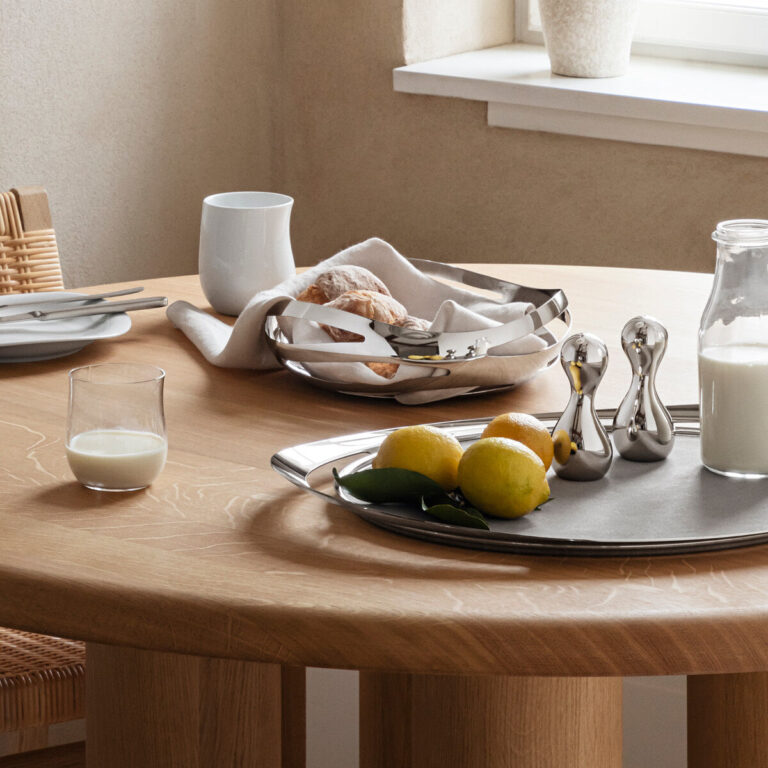 Georg Jensen "Cobra" salt og pepperbøsse i stål
