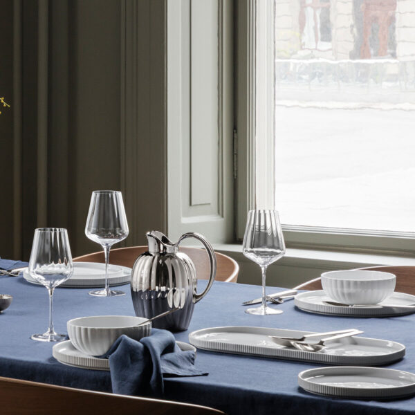 Georg Jensen “Bernadotte" 6-pakning med rødvinsglass