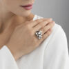 Georg Jensen Moonlight grapes ring i sølv, medium