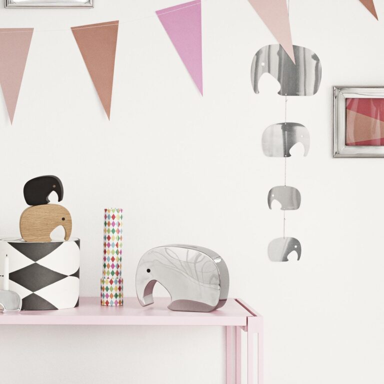 Georg Jensen "Moneyphant" i blankt stål