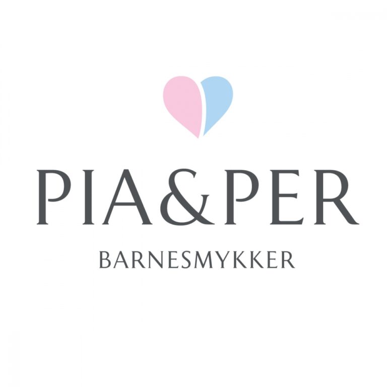 Pia og Per hjerte turkis emalje, lite