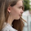 Ulrikke Vogt "Polygon medium hoop" ørepynt i sølv