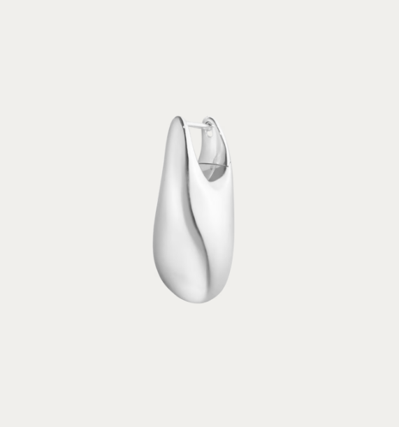 Georg Jensen “Reflect big earring" singel ørering i sølv