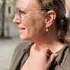 Liv 2-radet armbånd smørblomst i forgylt sølv med gul emalje