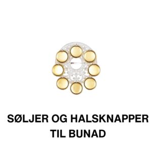 Skjerfring til bunad med filigran i forgylt sølv