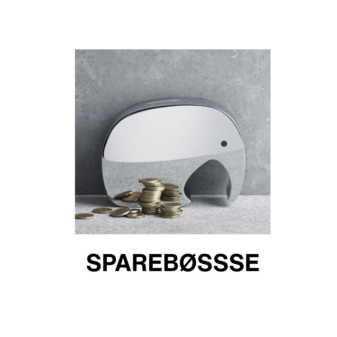 Georg Jensen "Moneyphant" i blankt stål