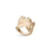 Stardust Butterfly ring i forgylt sølv