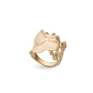 Stardust Butterfly ring i forgylt sølv