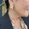 Catwalk Exclusive Stardust Flower Pearl anheng i forgylt sølv