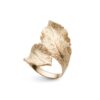 Stardust Leaf ring åpen i forgylt sølv