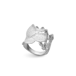 Stardust Butterfly ring i rhodinert sølv