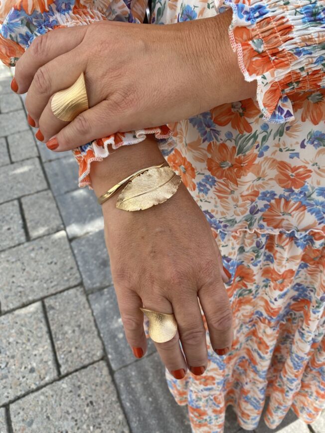 Catwalk Exclusive Stardust Magic Swirl ring i forgylt sølv