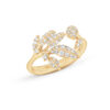 OLE LYNGGAARD COPENHAGEN Winter Frost ring i gult gull med diamanter