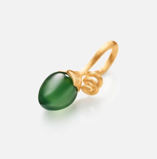 OLE LYNGGAARD COPENHAGEN Lotus Spire i gult gull med serpentin