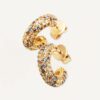 PDPAOLA "Tiger gold" øreringer multicolor