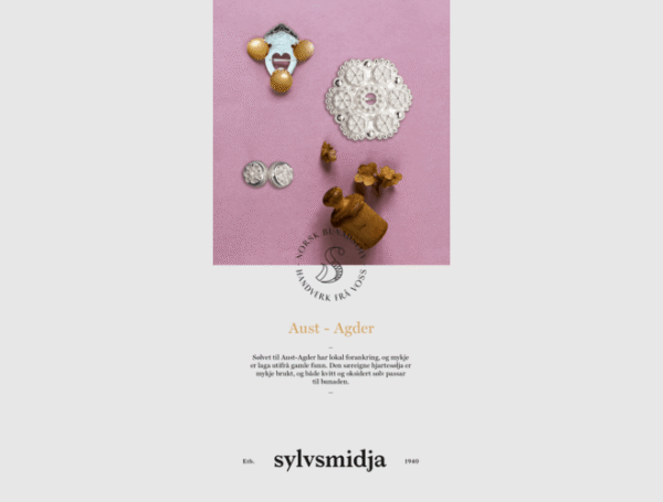 Brosjyre Bunad Aust-Agder, Sylvsmidja