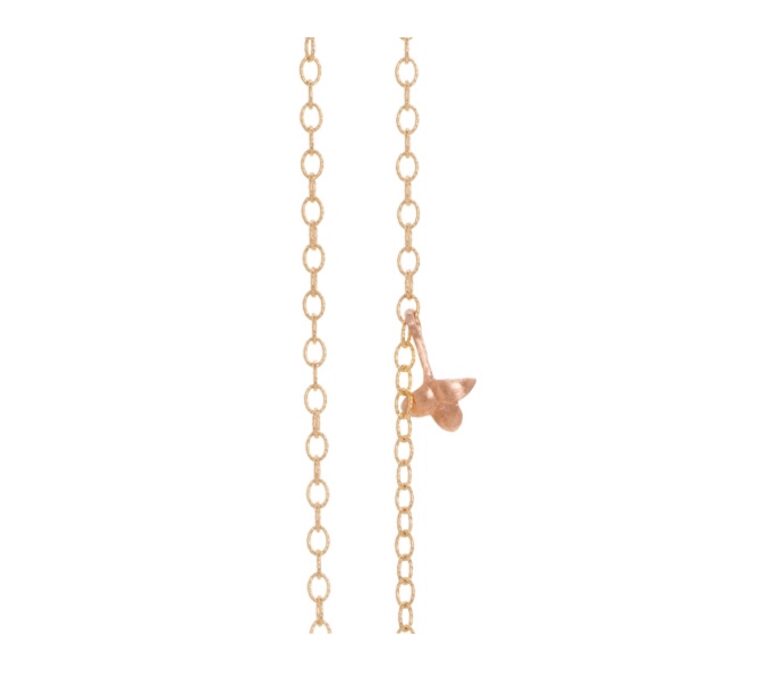 OLE LYNGGAARD COPENHAGEN Lotus collier small kjede i gult gull