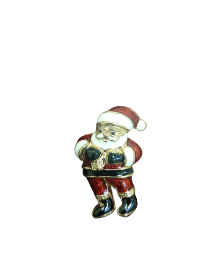 Julenål, nisse med pakke