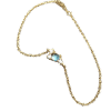 Noën «Stellini» armbånd i gult gull, med diamanter og topas