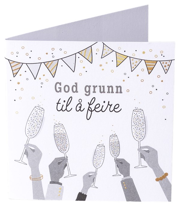 Kort "God grunn til å feire"