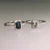 Ring "Harmony" i hvitt gull med hvit topas og diamanter