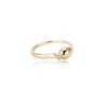 Noën "Drop" ring i gult gull med diamant