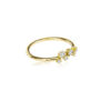 Noën "Sparkle" ring i gult gull med diamanter