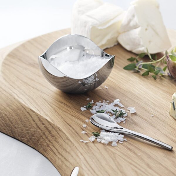 Georg Jensen "Bloom" salt/ krydder skål med skje