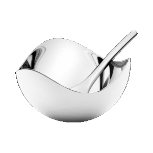 Georg Jensen "Bloom" salt/ krydder skål med skje