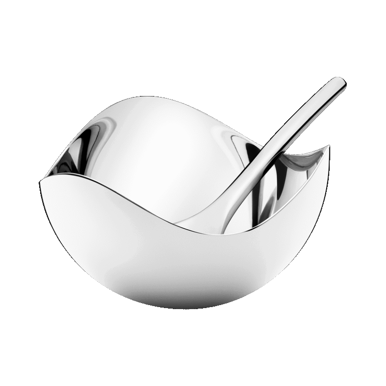 Georg Jensen "Bloom" salt/ krydder skål med skje
