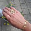 Catwalk Exclusive "Stardust Butterfly" regulerbar ring i forgylt sølv
