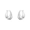 Georg Jensen "Curve" øreringer i sølv