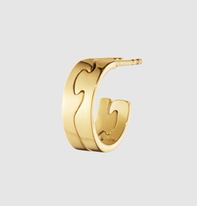 20001822-1 Georg Jensen "FUSION Small earring" ørering i gult gull