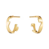 20001822_FUSION_SMALL_EARHOOP_1663_YG_01_1200x1200 (1) Georg Jensen "FUSION Small earring" ørering i gult gull