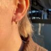 Ørering "Pisa" i gult gull Ø 14 mm