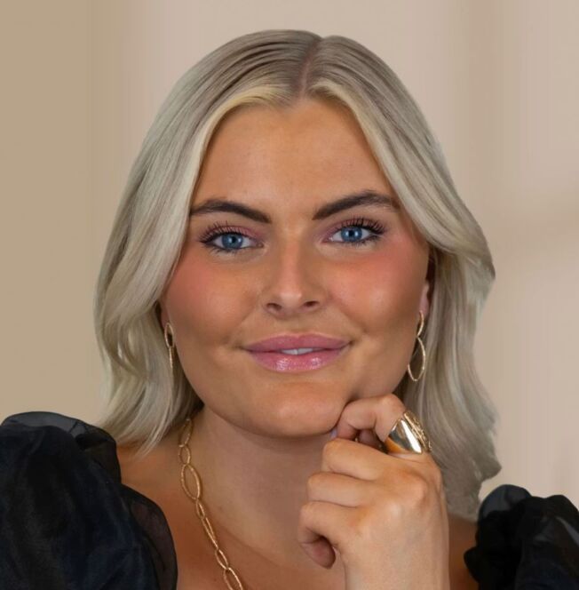 Catwalk Exclusive Stardust ørepynt i forgylt sølv med ovale ledd i ulik størrelse