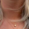 Catwalk Exclusive Stardust Heart anheng i forgylt sølv, 8 mm