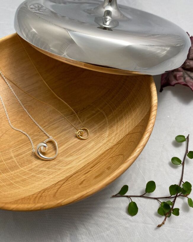 Georg Jensen "2026 Heart" kjede i sølv