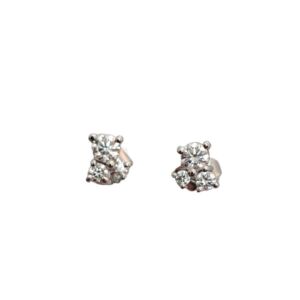 Diamant ørepynt i hvitt gull med 3 diamanter. Limited edition fra EC 1914 I Sandnes